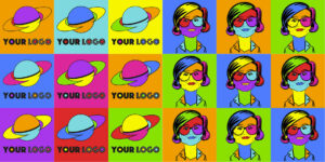 You can now create online your own artistic pop art canvas from logotypes portraits or event product pictures