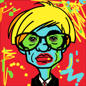 Digital Pop art portrait done remotely