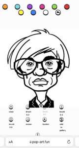 cropped pop art fun app