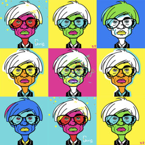 fresque digitale pop art idée d'animation à distance