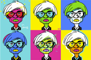 Animation fresque pop art digitale à distance