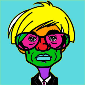 La customisation de portrait ou dessin sur pop art fun est une idée d'animation transformation digitale très originale