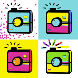 Exemple de fresque 2x2 constituée lors d'une animation office de tourisme à distance