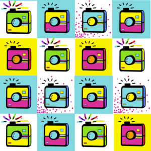 Fresque digitale composée de 16 dessins lors d'une animation office de tourisme