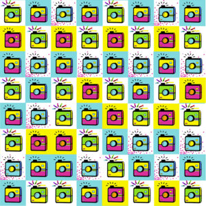 Exemple de Fresque digitale réalisée à distance avec le programme pop-art.fun