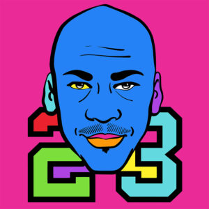 Michael Jordan NFT Pop art Created online remotely