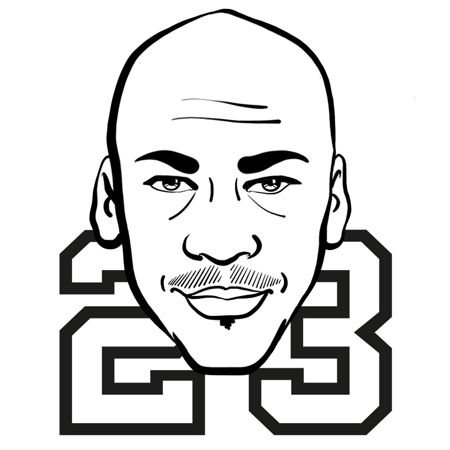 23 Michael Jordan portrait drawing PopArt.Fun FREE plan