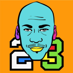 Remote digital Pop art fun Michael Jordan full colors customization