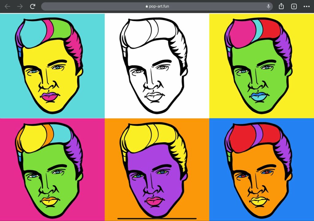 Remote ice breaker Elvis Pop art portraits’ gallery