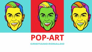 POP ART - CRISTIANO RONALDO PORTRAIT DRAWING EASY