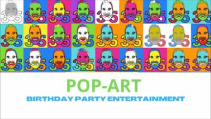pop art best birthday party ente