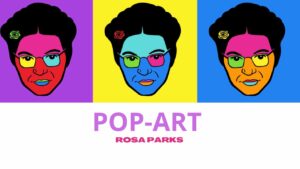You Tube Video Thumbnail: POP ART - ROSA PARKS DIGITAL PORTRAIT PAINTING EASY